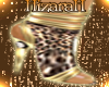 [HiZ] Gold Leopard Pumps
