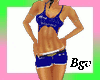 Blue Sexy Babe Shortset
