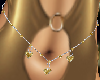 Gold n yellow diamond belly chain