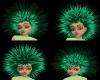 (MG)Rave Green Hair