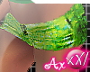 satin green panty