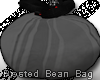 {N}Frosted Dark Bean Bag