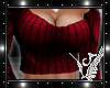 Short Knit Sweater Red