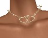 HEARTS *GOLD*  NECKLACE