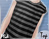 M! Striped Black Shirt