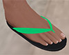 Green Flip Flops 3 (M)