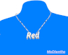 Red name necklace