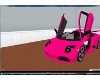 Pink Lamborghini Car