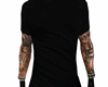 black t-shirt w/tattooo