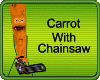 Rotten Carrot Zombie With Chainsaw