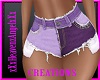 Purple PatchWork Shorts