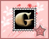 G Letter Stamp