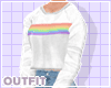 pride sweater + jeans