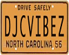 DJCVibez Licence Sticker