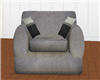 Grey Denim Chair