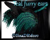 (OD) Teal furry ears