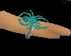 Grim Teal Spider Ring