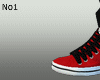JJ| Black Red Nikes...