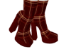Red Fall Plaid Boots