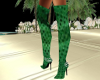 green long boots