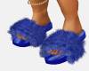 [N] Fuzzy Slippers Blue