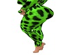 green leopard pants