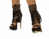 brown fringed heels