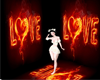 love Fire Background