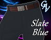 SLATE BLUE DRESS PANTS-M