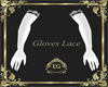 Gloves lace white