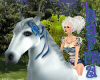 Silver Rideable Horse