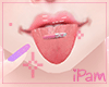 p. pink pill tongue