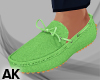 Green Spring Loafers