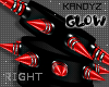 !!K Spike Glow Red R