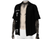 D! Open Black Whit Tats