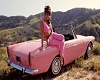 pink sports car pic