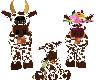 6P Cow Family BIG Chairs