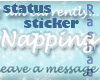 R~[StatusSticker]Napping