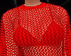 Red Crochet Sweater