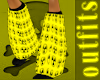 Yellow Toxic Rave Boots