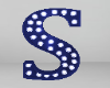 Royal Blue Letter S