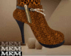 Leopard PVC heels