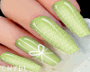 C~Lime Bow Nails