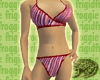 busty striped bikini