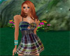 Fall's Belted Plaid Dres