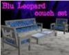 Blu Leopard couch set