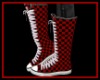 Converse Red Check Boots