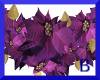 Purple Poinsetta Garland