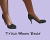 Black Glitter Heels