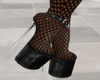 Goth Fishnet Platforms
